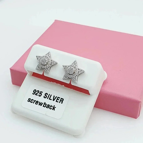 925 Sterling Silver Cubic Zirconia Earrings, U19254580 - Picture 4 of 11